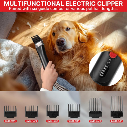 Shop-Vac 4-in-1 Pet Grooming & Vacuum – Dog Grooming Vacuum with Clippers, Brushes & Crevice Tool (10,000Pa, 3.3L)