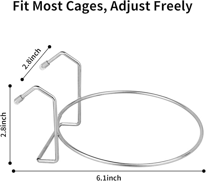 2-Pack Hanging Stainless Steel Dog Water Bowls – No-Spill Puppy Crate & Kennel Feeder (8oz / 1 Cup)