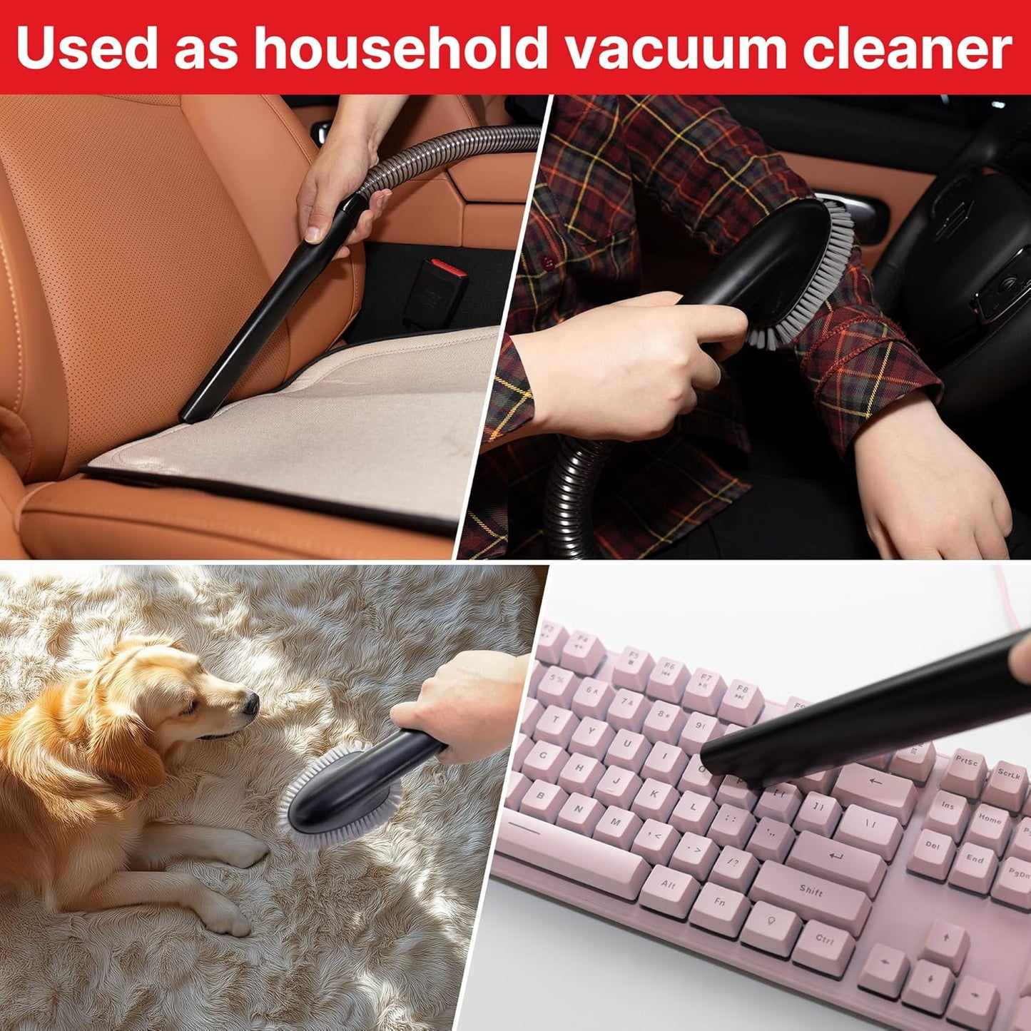 Shop-Vac 4-in-1 Pet Grooming & Vacuum – Dog Grooming Vacuum with Clippers, Brushes & Crevice Tool (10,000Pa, 3.3L)